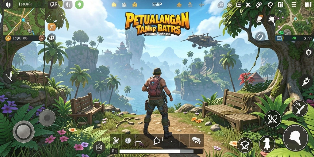 Tampilan gameplay 55RP dengan dunia Open World yang menakjubkan.