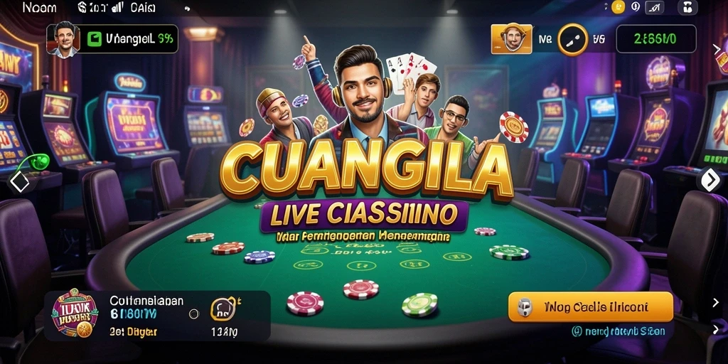 Tampilan gameplay Live Casino yang mendebarkan di CUANGILA.