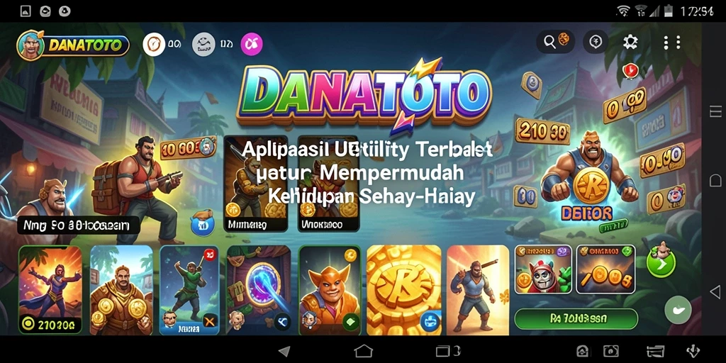 Tampilan aplikasi DANATOTO yang intuitif dan mudah digunakan.