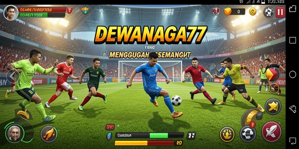 Tampilan gameplay menarik dari DEWANAGA77 yang menampilkan aksi olahraga.