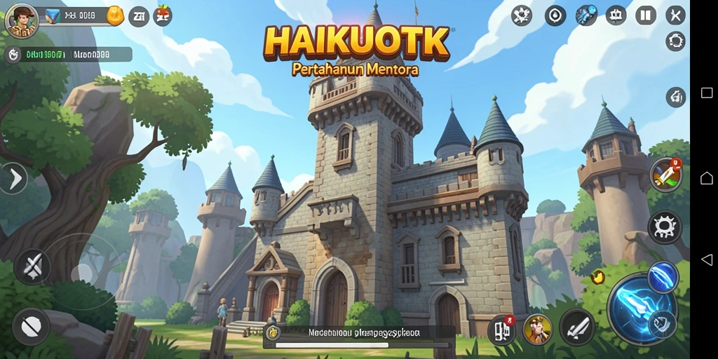 Tangkapan layar HAIKUOTK menampilkan pertahanan menara yang mendebarkan.