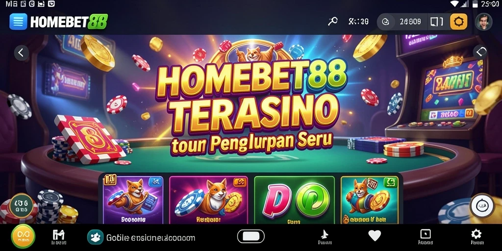 Tangkapan layar HOMEBET88 yang menunjukkan keseruan permainan kasino.