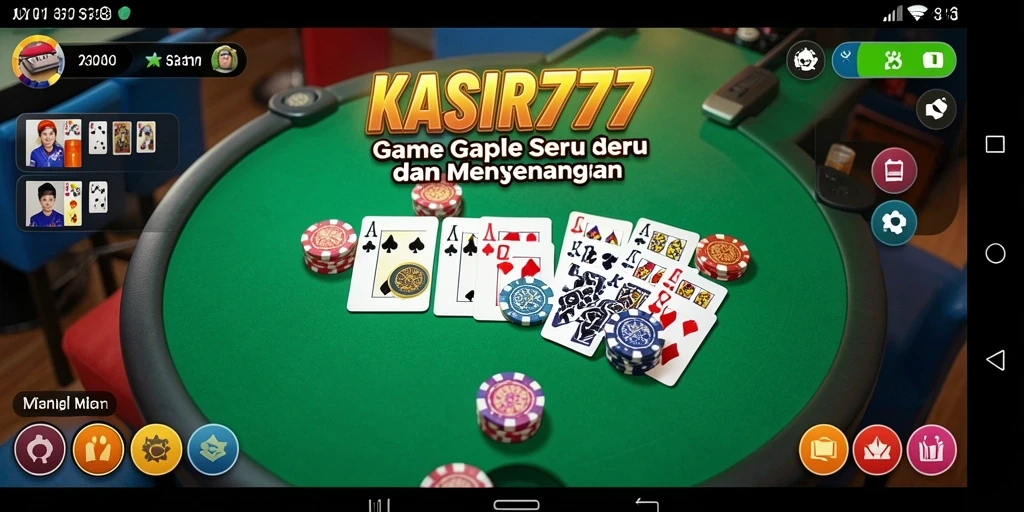 Tampilan gameplay seru KASIR777 saat bermain Gaple.