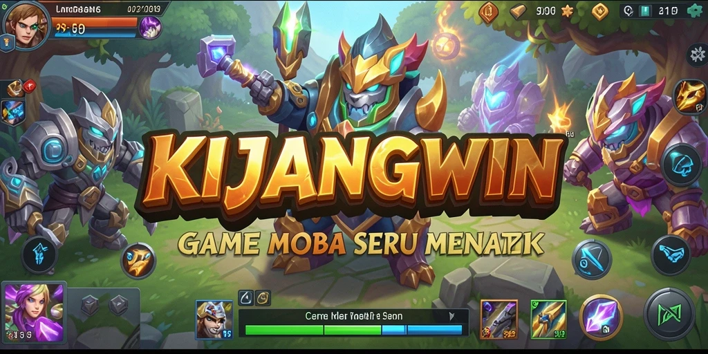 Tangkapan layar gameplay seru di KIJANGWIN dengan karakter yang bertarung.