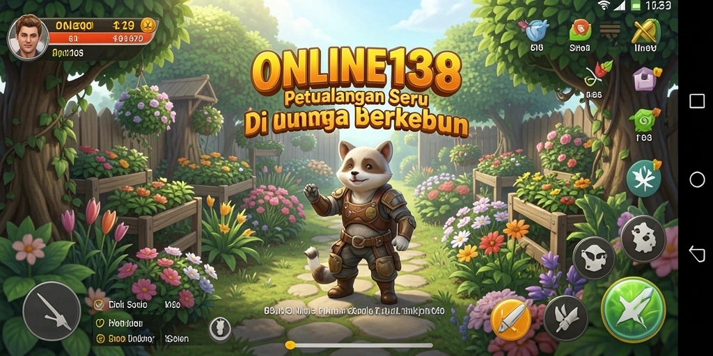 Tangkapan layar menampilkan gameplay seru bertani di ONLINE138.