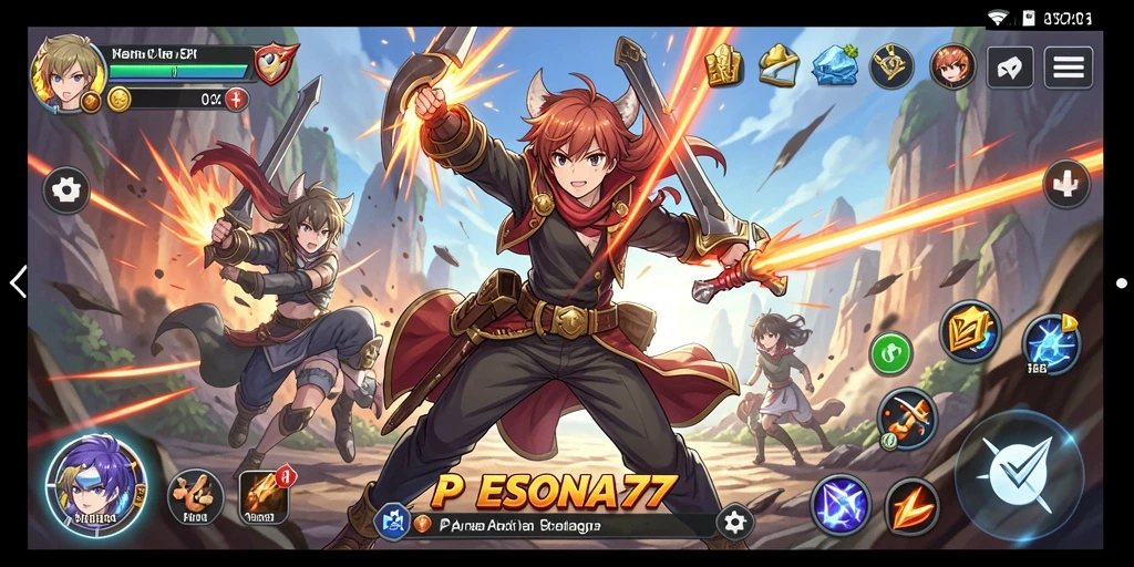 Screenshot utama PESONA77 menampilkan aksi mendebarkan dalam dunia Anime.