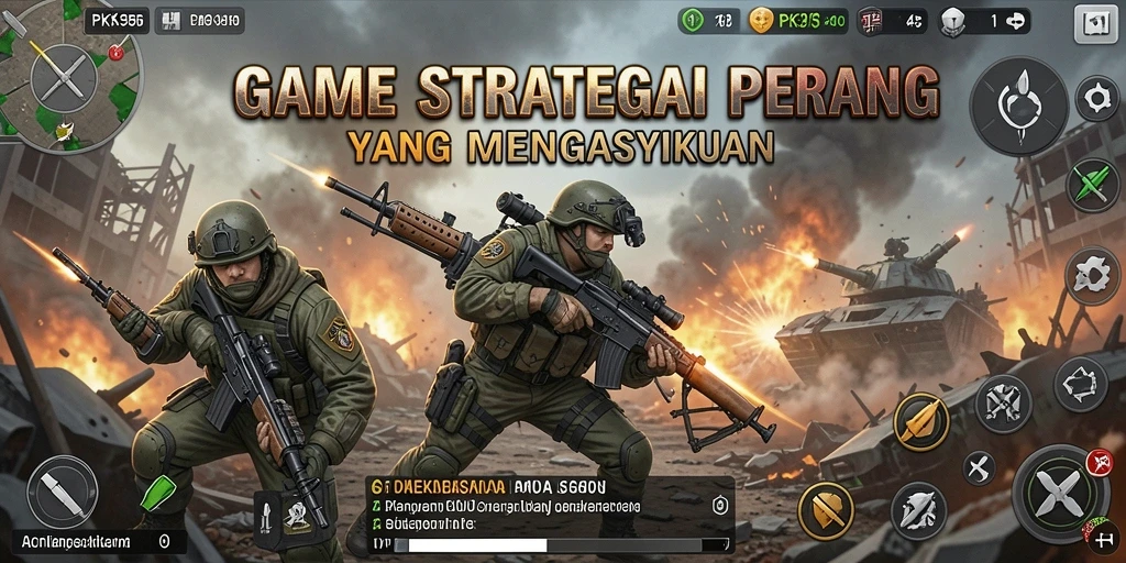 Tangkapan layar gameplay PK95 yang mendebarkan dan strategis.