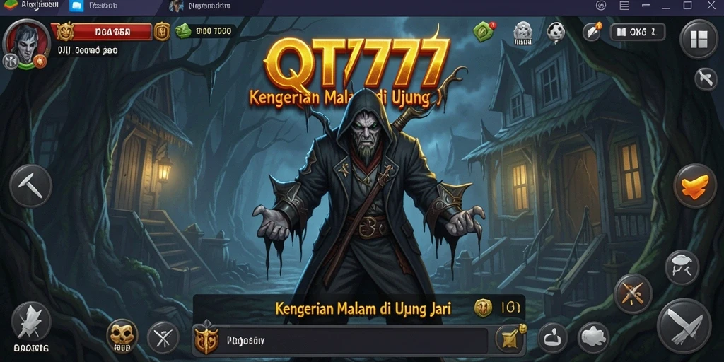 Screenshot QT777 menampilkan suasana gameplay yang mencekam dan menakutkan.