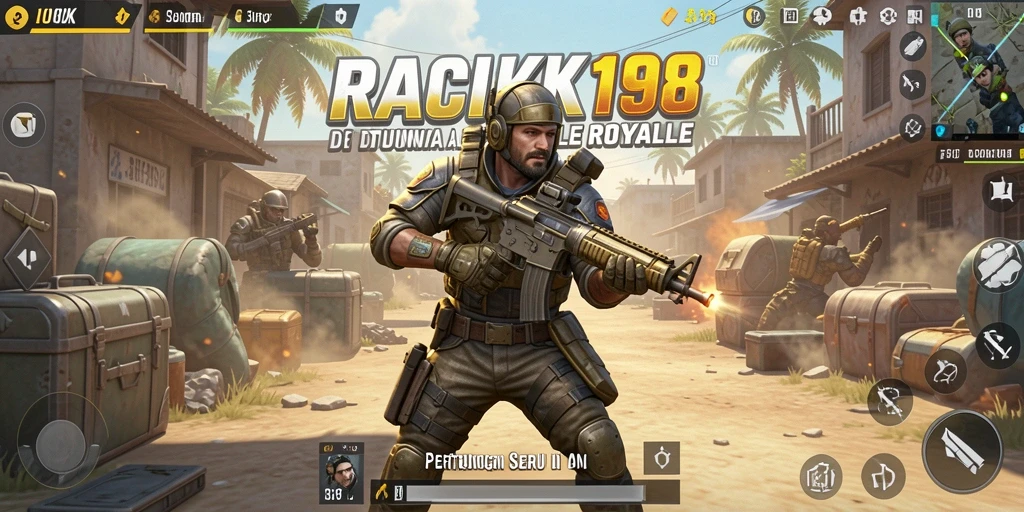 Screenshot menampilkan aksi seru dalam pertarungan Battle Royale.