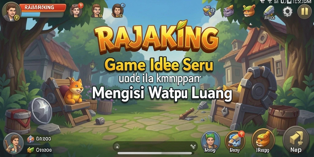 Tangkapan layar gameplay RAJAKING menunjukkan kemajuan kerajaan yang menarik.