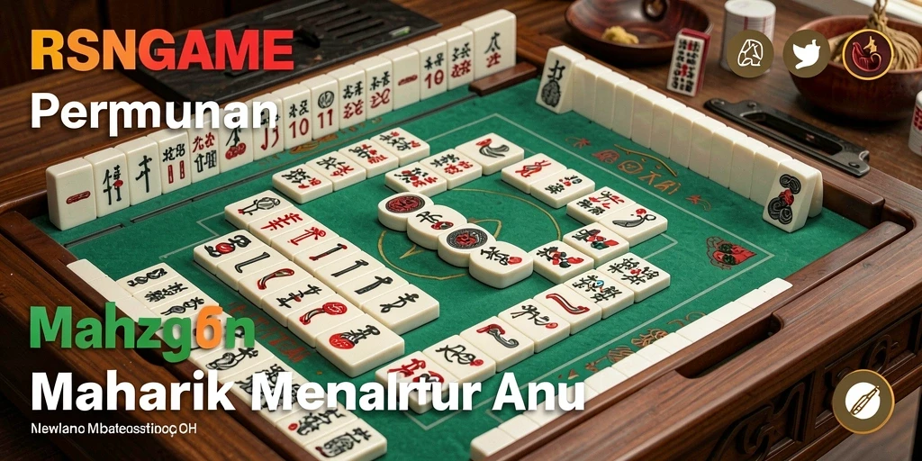 Tampilan gameplay seru di RSNGAME dengan ubin Mahjong.