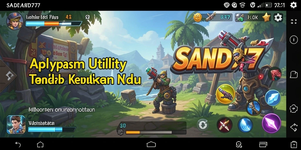 Tampilan aplikasi SAND77 yang modern dan fungsional untuk kebutuhan sehari-hari.