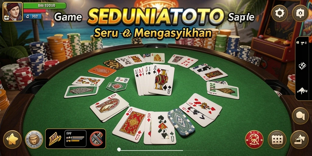 Tampilan menarik dari gameplay SEDUNIATOTO saat bermain Gaple.
