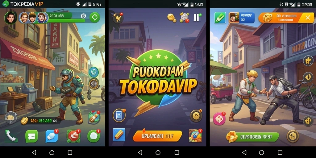 Tampilan aplikasi TOKOPEDIAVIP yang menarik dengan kemudahan navigasi.