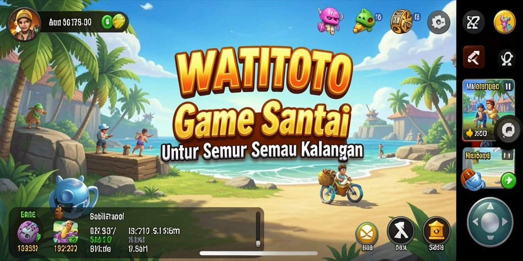 Tampilan gameplay menarik dari WATITOTO dengan berbagai level menantang.