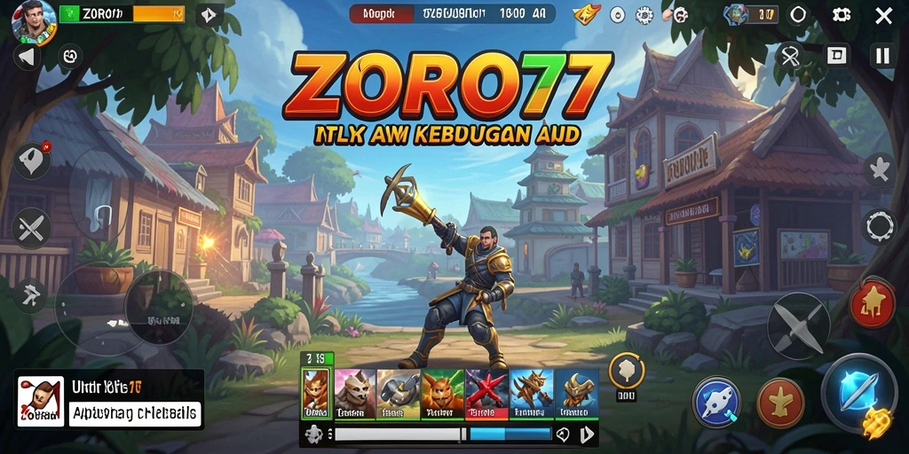 Tampilan antarmuka ZORO77 yang intuitif dan mudah digunakan.